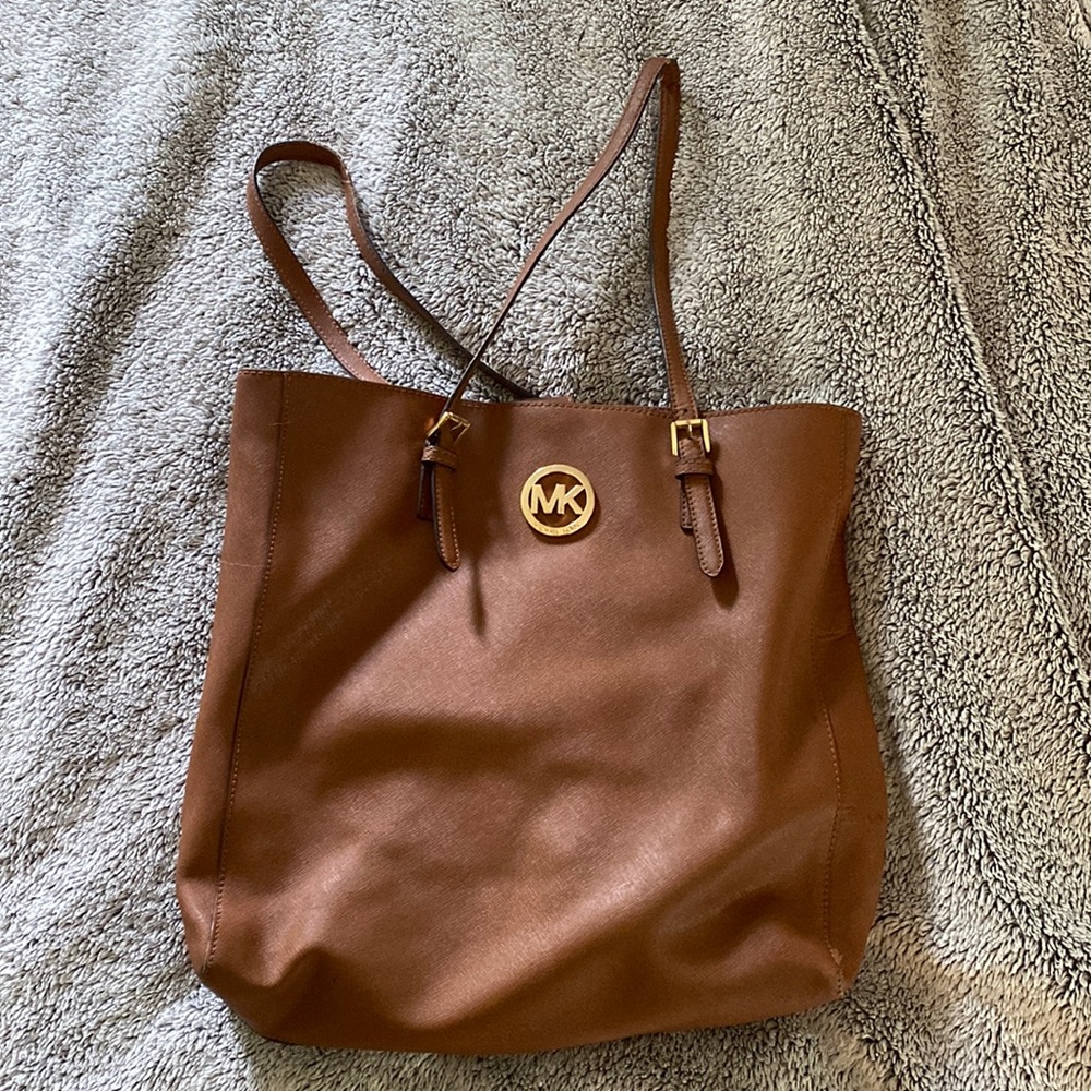 Michael Kors camel shoulder bag - medium tote